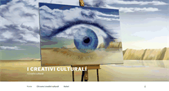 Desktop Screenshot of creativiculturali.it